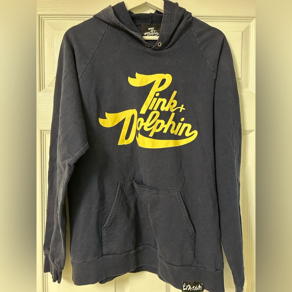 Pink+Dolphin Hoodie Size L